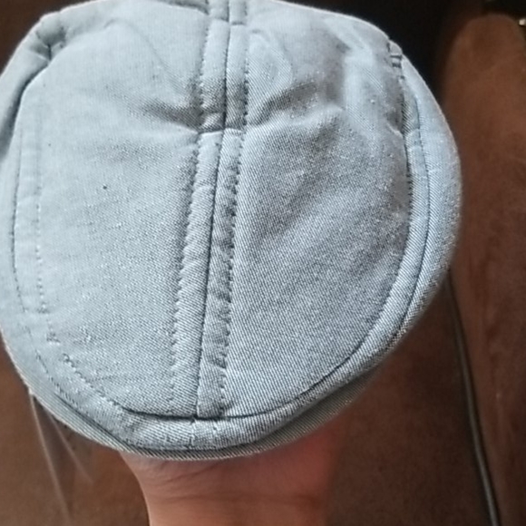 Gray Chambray Driver's Cap - Picture 6 of 6
